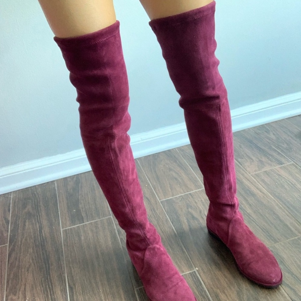 Stuart Weitzman Lowland Suede Over-the-Knee Boot